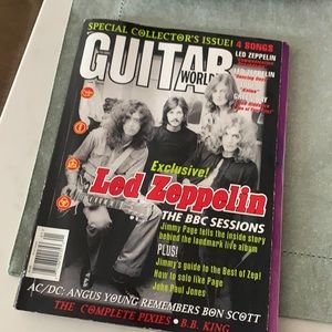 Guitar magazine Led Zeppelin on cover January 1998